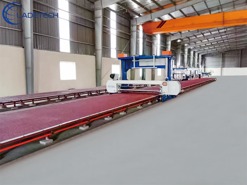 LDT-LG Long Sheet Foam Cutting Machine - Ladetech Mattress Machine