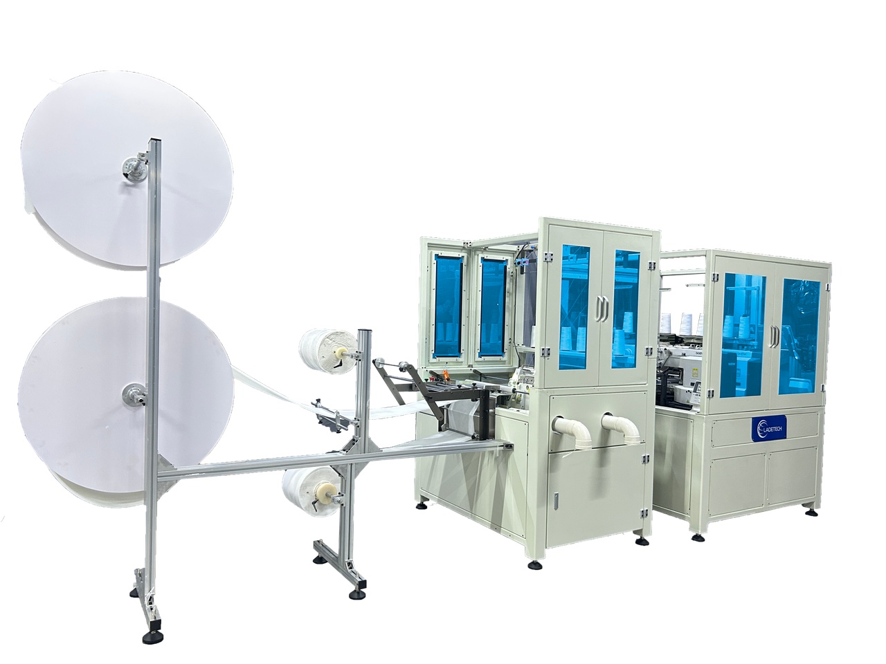 LDT-DS04 Mattress Border Side Stitching And Double Head Serging Production Line