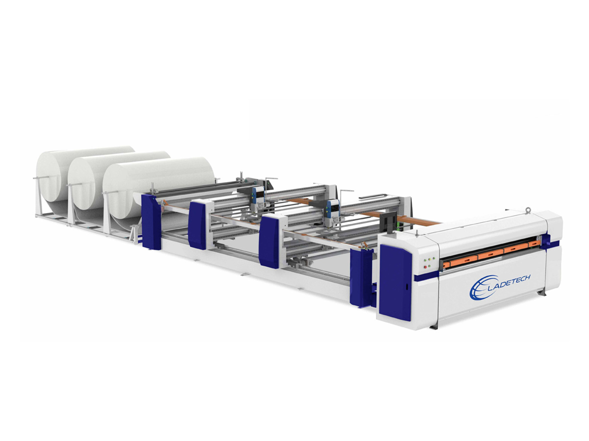 LDT-SHL02- Double Head Continuous  Quilting Machine-Ladetech Mattress Machine